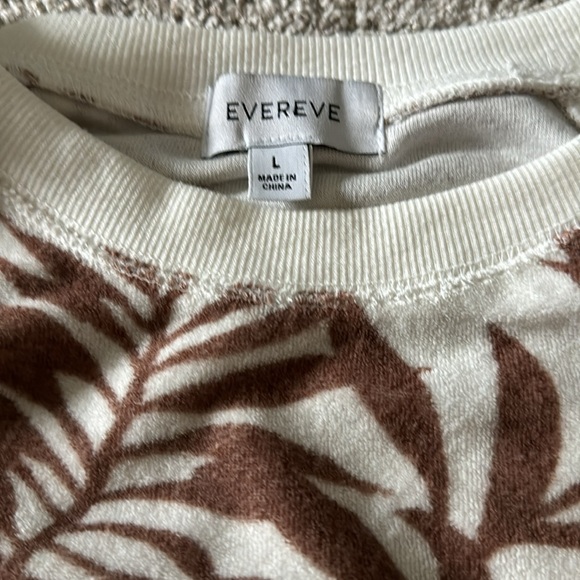 Evereve terry sweatshirt, size L - Picture 2 of 2